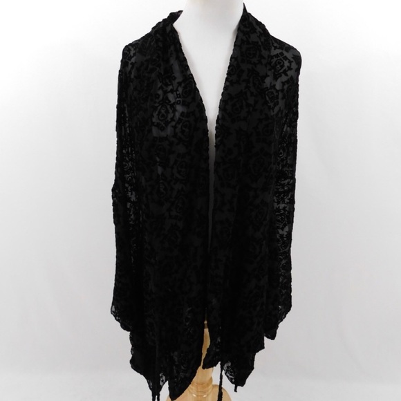 Coco De Mer Black Sheer Coverup - Picture 3 of 8